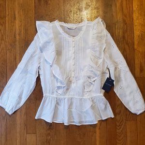 Lucky Brand Naomi Peplum Top - Sz M - NWT!